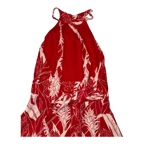 Simply Sisters Open Back Halter Maxi Dress Red Olena XL - Picture 2 of 5